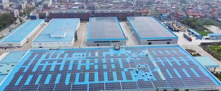 利来w66胶片承建的3兆瓦分布式光伏项目成功并网发电